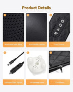 Neck Massager with Heat, Shiatsu Neck and Back Massager, 4D Deep Tissue Kneading - Image 9