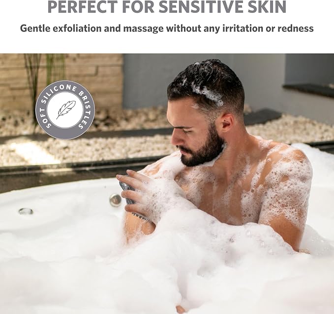 Sndyi Silicone Body Scrubber, Gentle Exfoliating Body Scrubber - Image 5