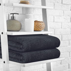BOUTIQUO Cotton 2 Pack Bath Towel Set 28x55, Eco-Friendly Large Bath Towels - Image 3