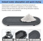 2PCS Water Absorbing Stone Tray, Fast Drying Diatomite Stone Sink Tray - Image 4