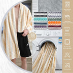 4 Piece Extra Large Bath Towel Set Oversized Bath Sheet 35"x70" Bathroom Towel - Image 3