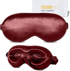 ZIMASILK Adjustable 22 Momme 100% Mulberry Silk Sleep Mask, Upgraded 3D by ZIMASILK