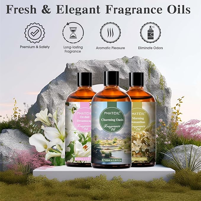 PHATOIL 100ML Morning Osmanthus Fragrance Oils, Huge 3.38fl.oz Bottle Morning - Image 4