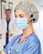 2 Pack Satin Lined Bouffant Scrub Caps - Image 3