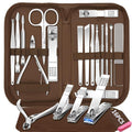 Manicure Set 16 In 1 Professional Stainless Steel Pedicure Kit Toenail Clippers by BLESWIN
