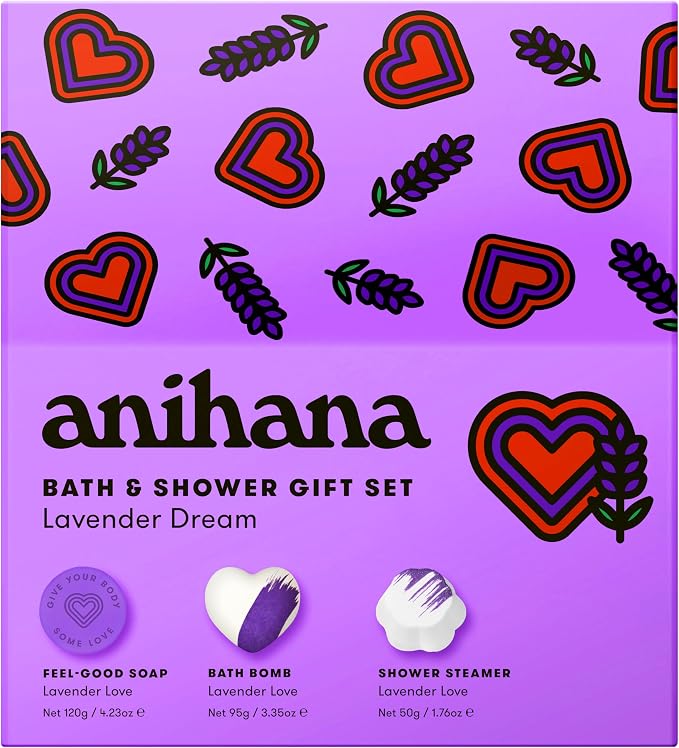 ANIHANA Lavender Dream Bath & Shower Gift Set - Image 3