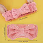 3 Pieces Wash Face Headband Makeup Spa Headband Towel Terry Hair Bands - Image 3