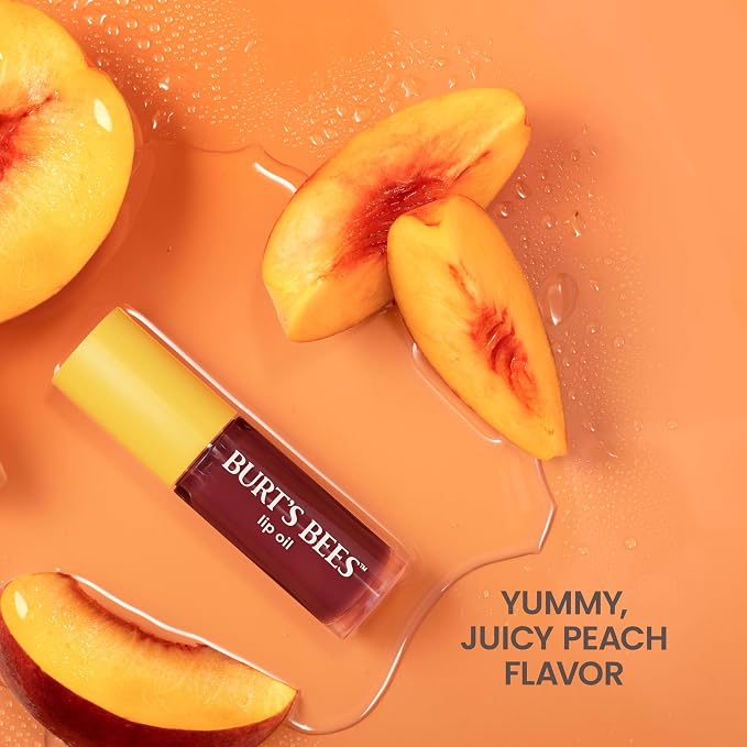 Burt's Bees Lip Oil Plum Twilight, Instant Hydration, Nourishes and Softens Lips - Image 7