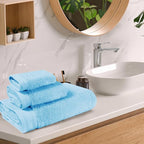 Ultra Soft 3 Pack Cotton Towel Set, Contains a Bath Towels 28x55 inch, a Hand - Image 3
