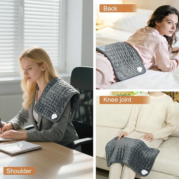 Electric Heating pad with 6 Heat Settings, Auto Shut Off, Dry Electric Heating - Image 5