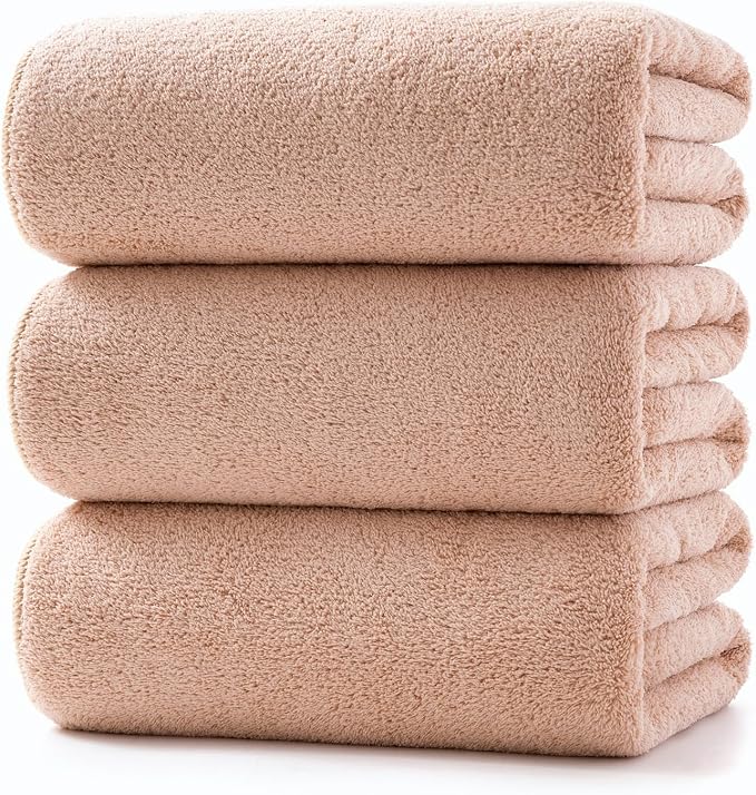 Lumimi Towels 3 Piece Very Soft Microfiber Bath Towel Set Super Absorbent Light by Lumimi