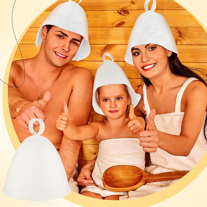JaGely Sauna Hat for Men Women Sauna Hat Vaporarium Cap Russian Banya Cap for - Image 6