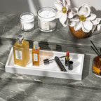 Bathroom Vanity Tray for Counter Bamboo Bathroom Decorative Tray, Dresser Top - Image 3