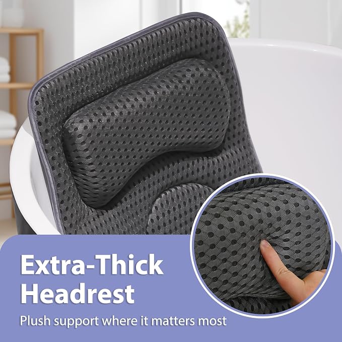Poemland Full Body Bath Pillow for Tub -Soft Bathtub Pillow for Full Back - Image 4