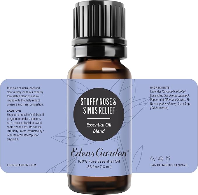 Edens Garden Stuffy Nose & Sinus Relief Essential Oil Blend- 100% Pure Premium - Image 9