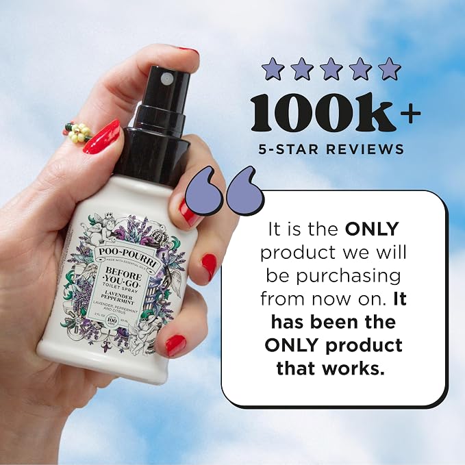 Poo-Pourri Before-You-Go Toilet Spray, Lavender Peppermint, 2 Fl Oz, Bathroom - Image 3