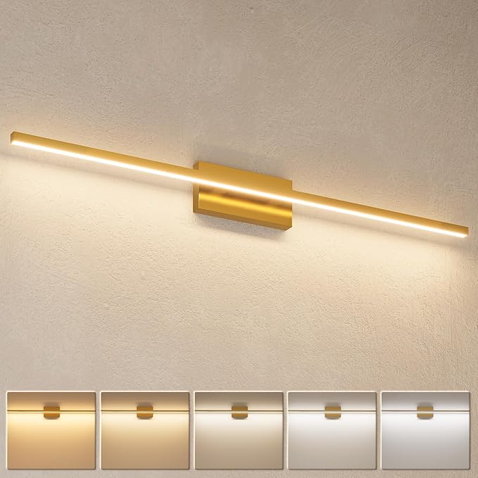 VOLISUN Modern Bathroom Vanity Light 48 inch, 30W Dimmable 5CCT Led Bathroom by VOLISUN