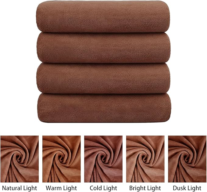 JML Microfiber Bath Towels, Bath Towel 4 Pack 30" x 60", Super Absorbent and - Image 2
