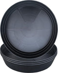 Plant Saucers 10 12 14 16 18 20 25 Inch, 4 Pack of Plastic Plant saucers by LWALRS