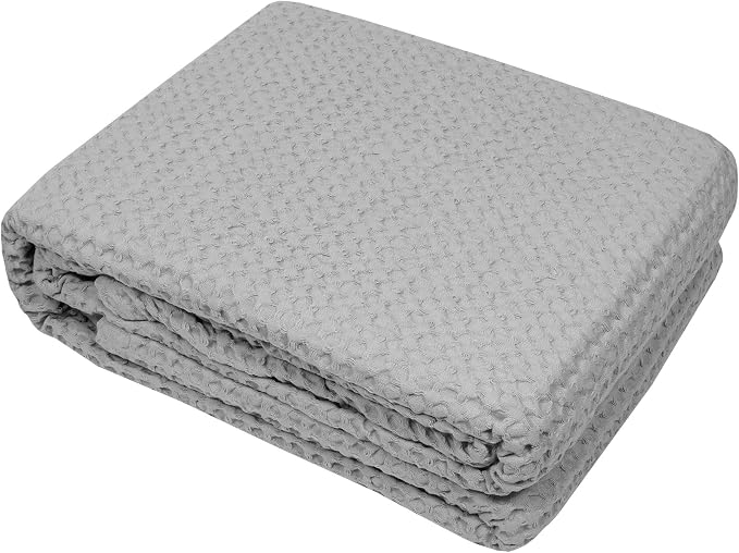 Sweet Home Collection 100% Fine Cotton Blanket Luxurious Weave Stylish Design - Image 2