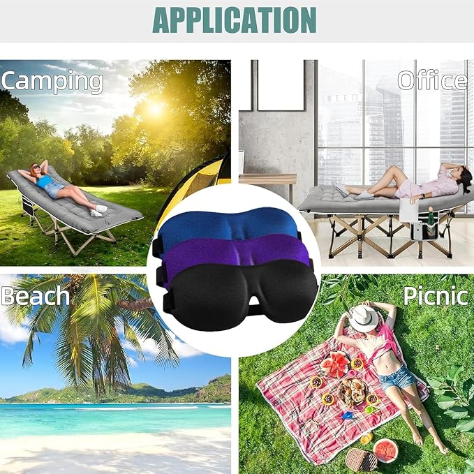 Soft 3D Blackout Sleep Eye Mask 1 Pack - Image 5