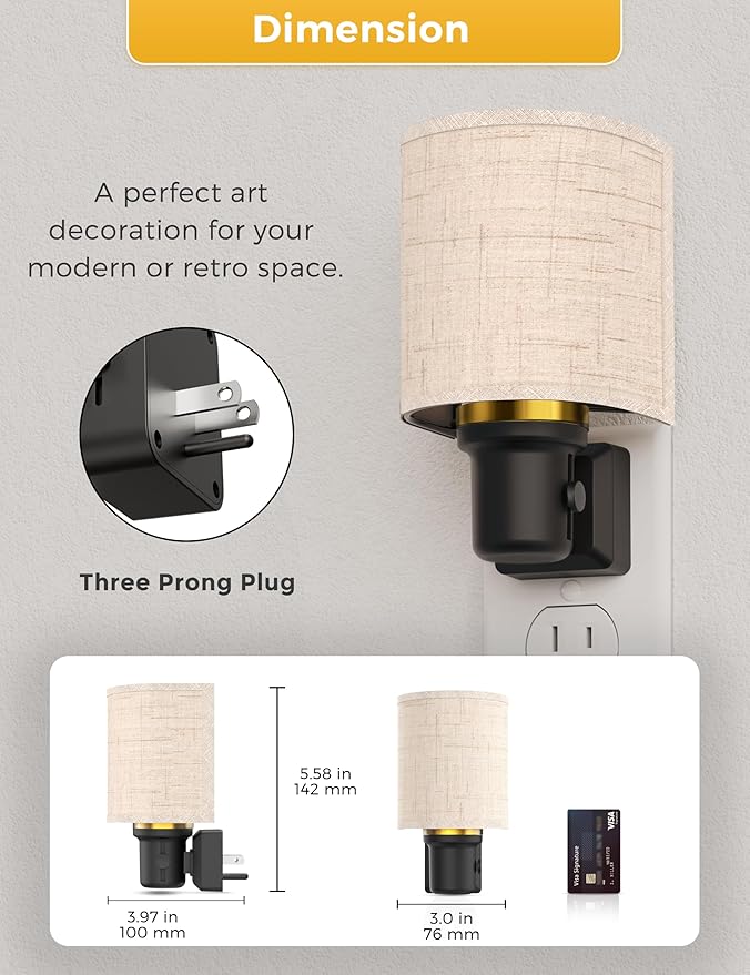 L LOHAS LED Bright Night Lights Plug into Wall, Plug in Night Light Dimmable - Image 7