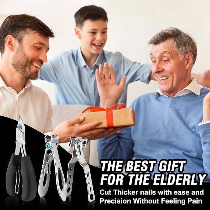 Toenail Clippers for Seniors Thick Toenails, Aucurwen Heavy Duty Toe Nail - Image 7