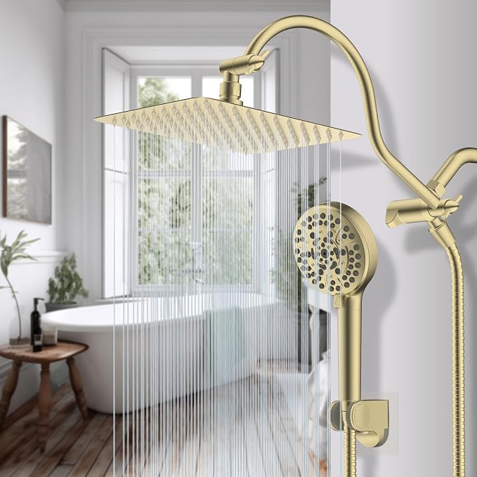 Hibbent All Metal CUPC Certified Shower Head, Handheld Showerhead Combo - Image 9