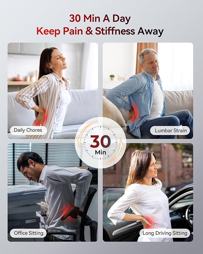 4-in-1 Lumbar Support Pillow Cordless Rechargeable 5000mAh - Image 5
