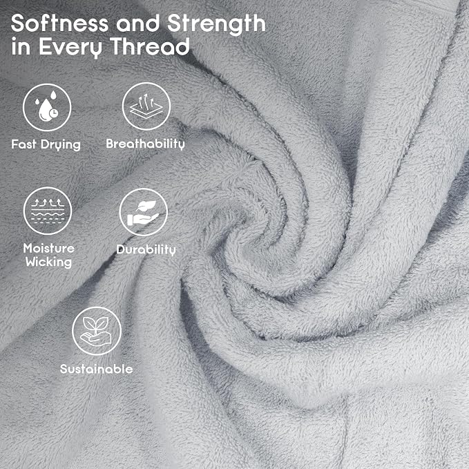 Ariv Premium Jumbo Bath Towels Pack of 2, Beach Towel, Extra-Large Bath Sheets - Image 6