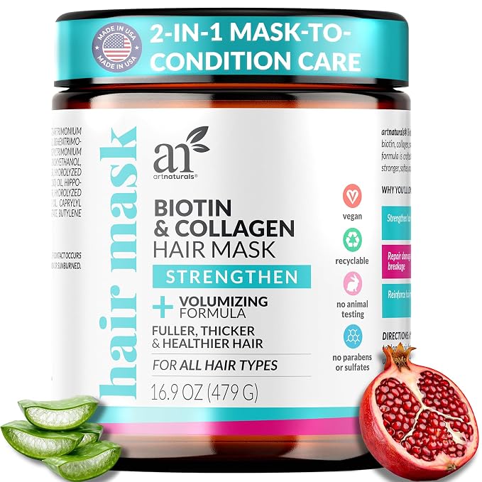 Artnaturals Biotin & Collagen Hair Mask – Strengthening & Volumizing Treatment by ArtNaturals