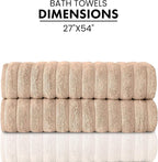 Classic Turkish Towels CTT Premium 2 Pack Bath Towels Set, Made - Image 6