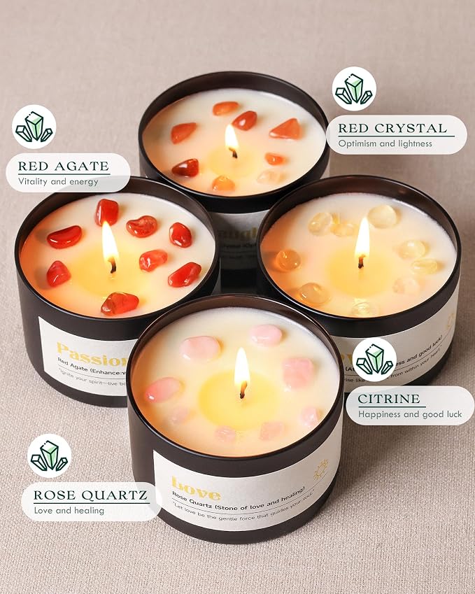 AOOVOO Crystal Energy Candles Set - Image 2