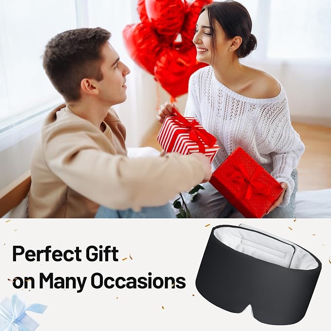 LOVE EYE Dual Side Sleep Mask, Ice Silk Eye Sleeping Mask & Blindfold - Image 8
