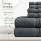 Springtree Home Luxury Viscose from Bamboo Bath Towel Set 6 Piece Set | 35% - Image 2