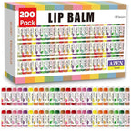 AZEN 200 Pack Lip Balm Bulk, Moisturizing Lip Balms by AZEN