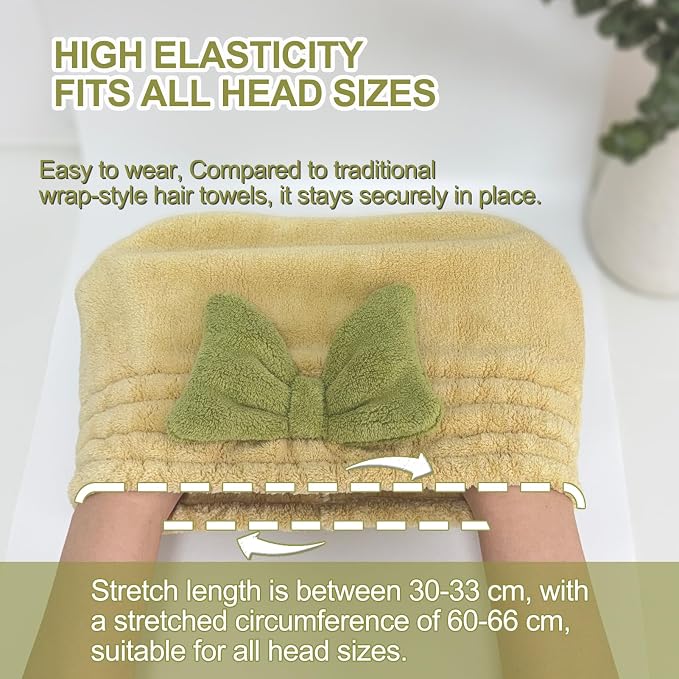 Jseng 3Packs Microfiber Hair Towel - Image 3