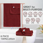 VOOVA & MOVAS Burgundy Towel Set - Image 3