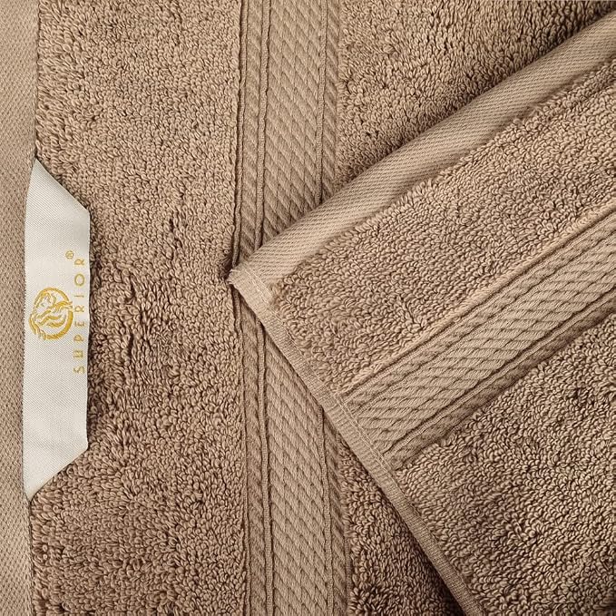 Superior Egyptian Cotton Pile Face Towel/Washcloth Set of 6, Ultra Soft Luxury - Image 6