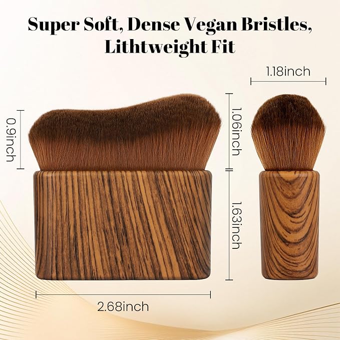 Large Kabuki Self Tanner Brush | Professional Body Makeup Brush - Image 6