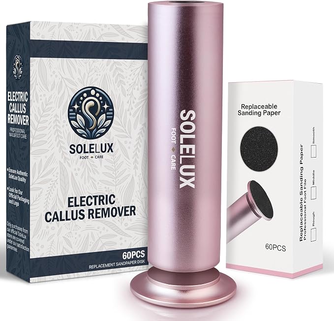 Upgraded 2026 Electric Foot File – Callus Remover by SoleLux