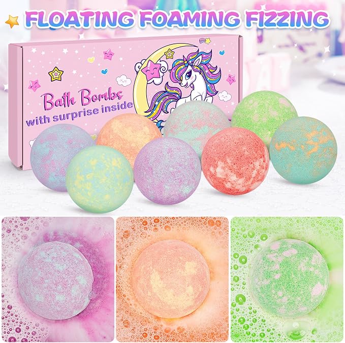 Unicorn Bath Bombs for Kids Girls - Image 4