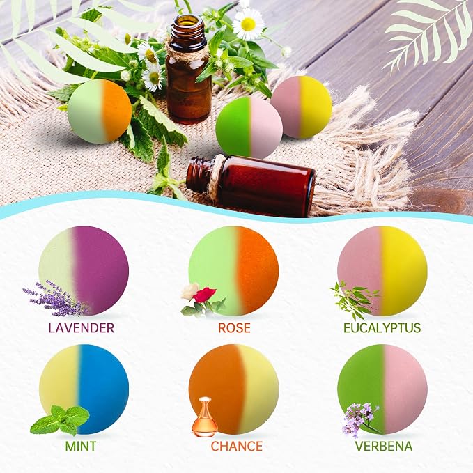 60 Pack Bath Bombs Set, Christmas Stocking Stuffers, Birthday Gift Set - Image 5