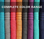 ZUPERIA Premium Multicolor Bath Towels Set of 8 100% Pure Cotton Shower Towels - Image 4