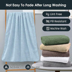 JML Bath Towels Pack of 2, 30 in x 60 in, Large Microfiber Bath Towel Set - Image 6