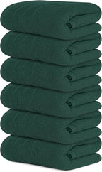Tens Towels Pack of 6 Hand Towels, 100% Cotton, Lighter Weight, Quick to Dry by TensTowels
