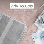 Ariv Towels Pack of 8, Premium Cotton Towel Set, Super Soft, Quick Dry - Image 5