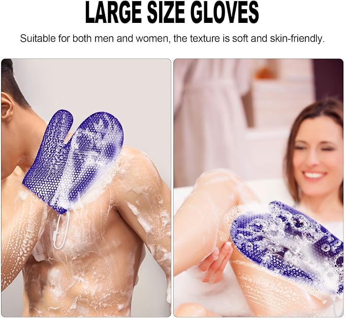 Honeycomb Exfoliating Bath Gloves - Image 4