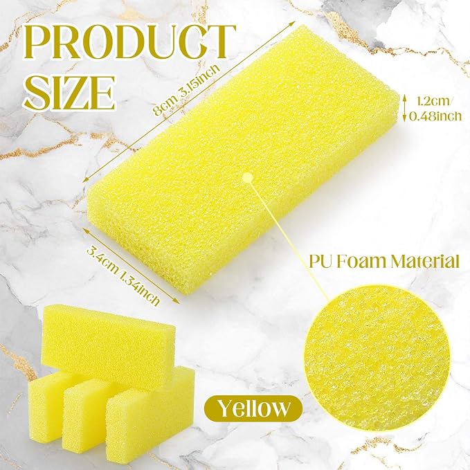 Batiyeer 100 Pcs Pumice Stone for Feet Scrubber Dead Skin Disposable Pedicure - Image 2