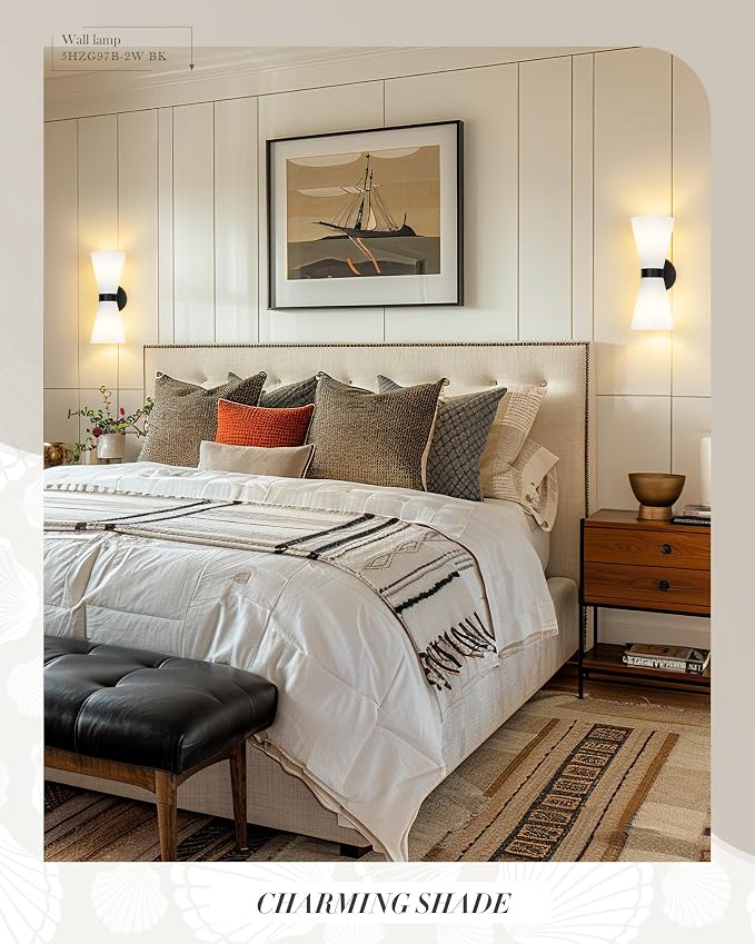 Modern Black Wall Sconce, HWH Up and Down Indoor Sconces Wall Lighting - Image 6